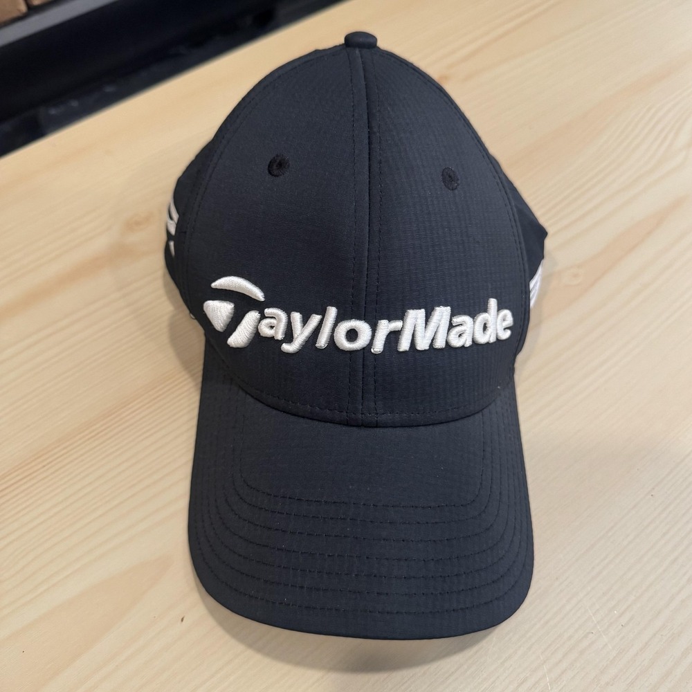 TaylorMade SIM2 TP5 Hat Cap Strap Back Mens One Size Black Golf Logo Embroidered